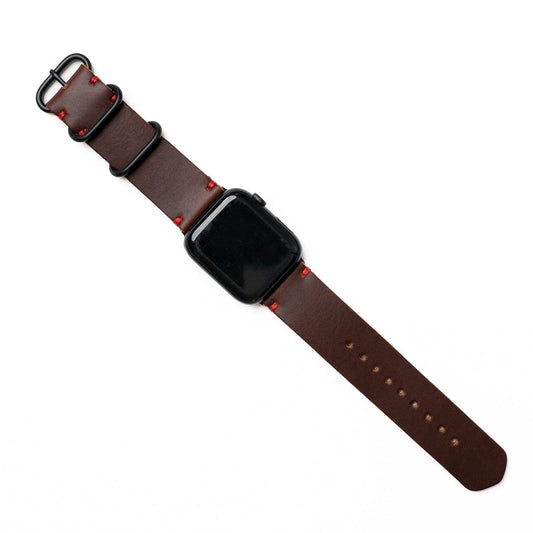 Leather Apple Watch Band - Heritage Brown