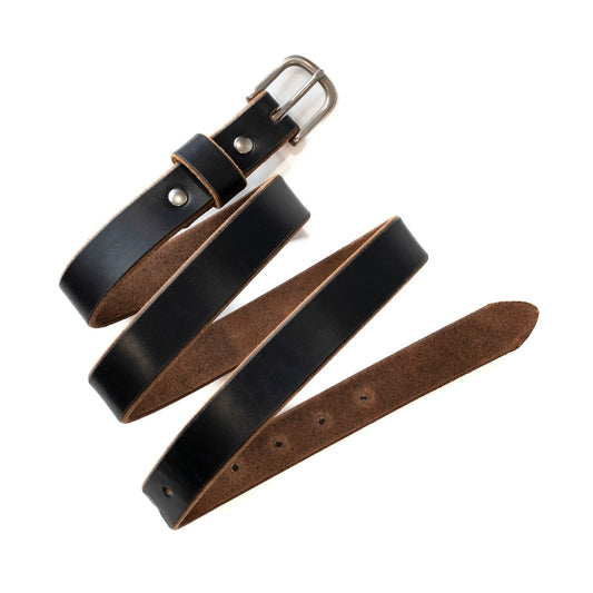 Leather Dress Belt - Black