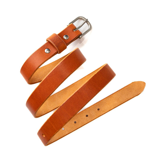 Leather Dress Belt - English Tan