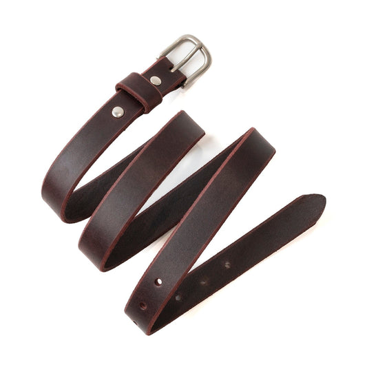 Leather Dress Belt - Oxblood