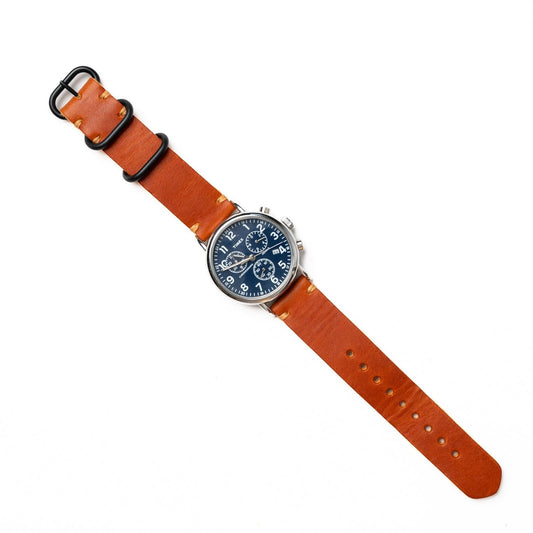 Leather Watch Band - English Tan