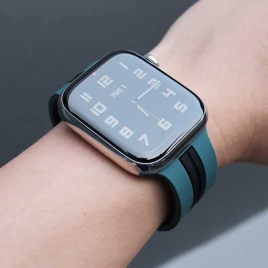 Sport Flex Apple Watch Band - RS Edition Teal Black