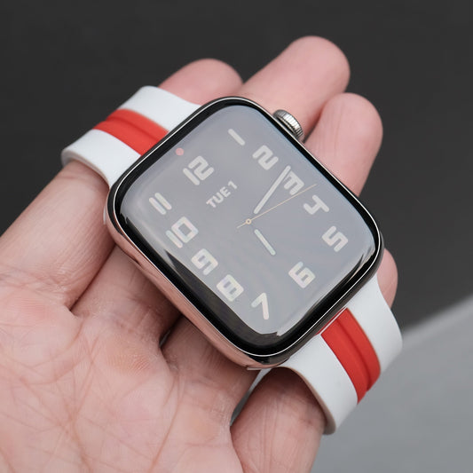 Sport Flex Apple Watch Band - RS Edition White Tangerine