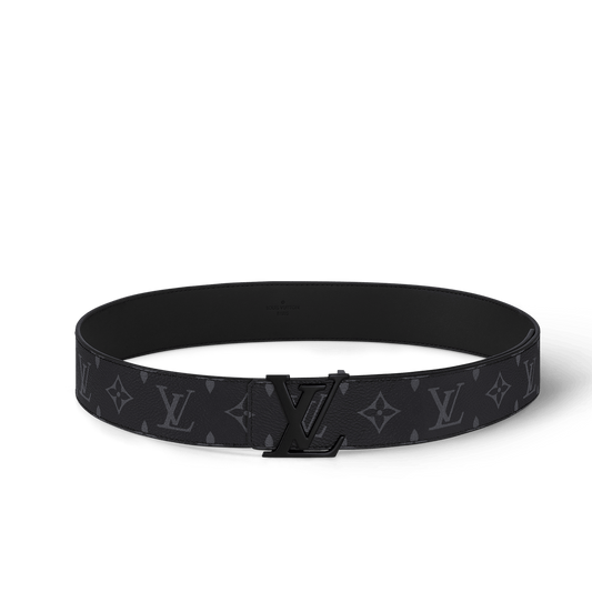LV Initiales 40mm Matte Black Belt